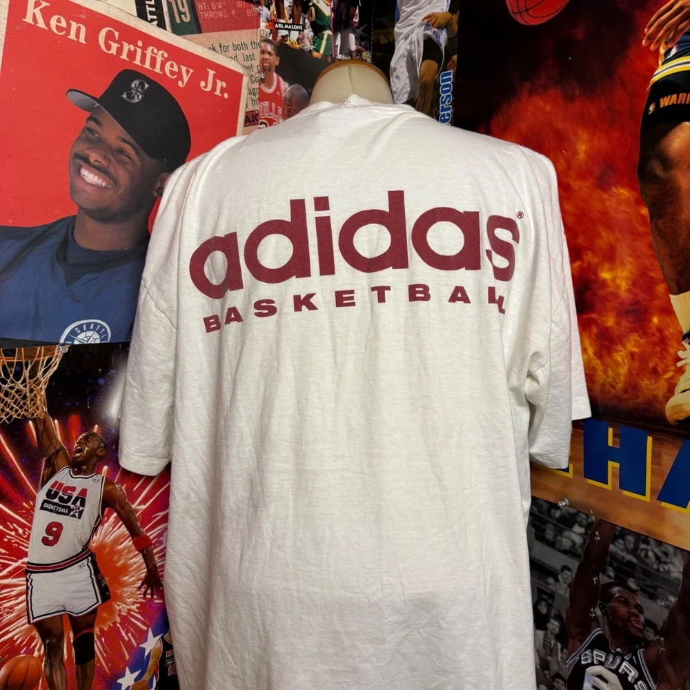 Vintage 90s‎ Texas Southern Adidas Basketball T-Shirt NCAA Single Stitch Sz XL